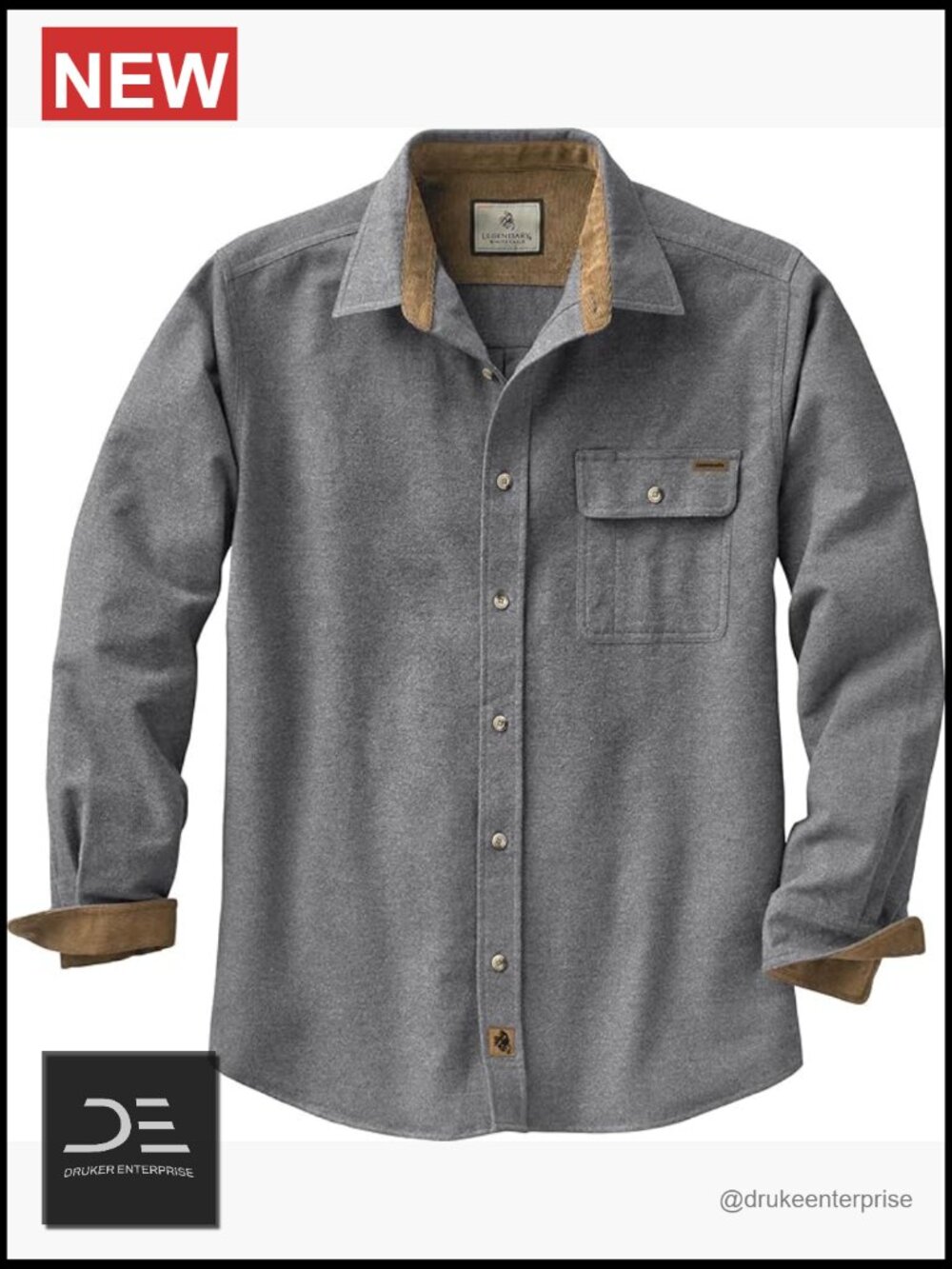 Men's Long Sleeve Button Down 100% Cotton Flannel Shirt Casual Relaxed Fit